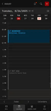 @fuck.it calendar mobile screenshot